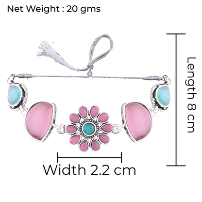 Vaneet Pastel Boho Necklace with Earring