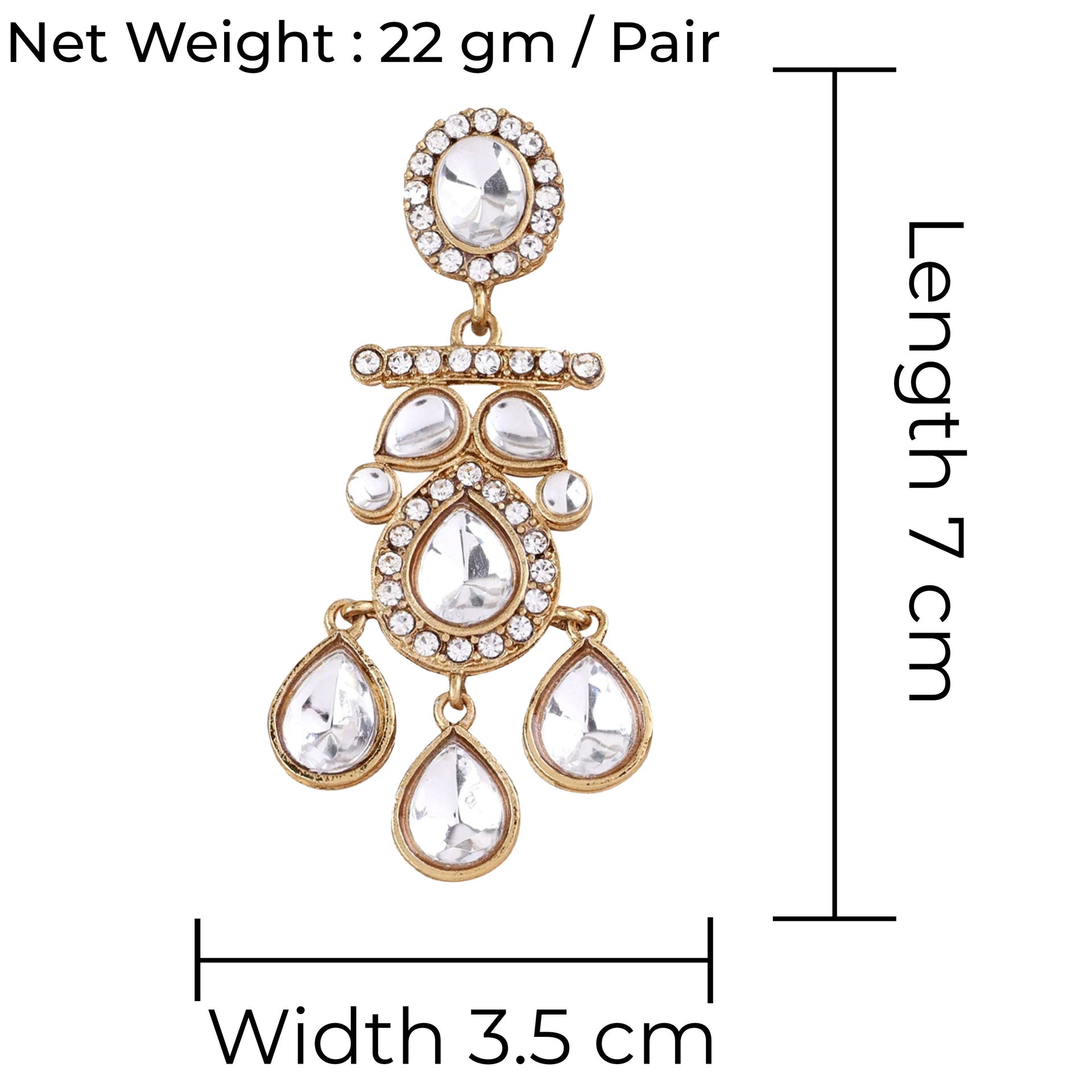 Jane Indo Western Earrings