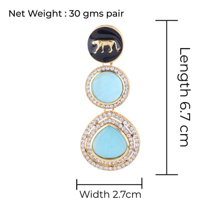 Turquoise Anaira Designer Earring