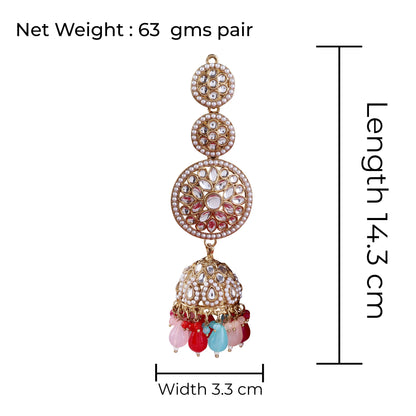 Multi Rukhsar Statement Jhumka