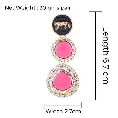Wine Anaira Designer Earring
