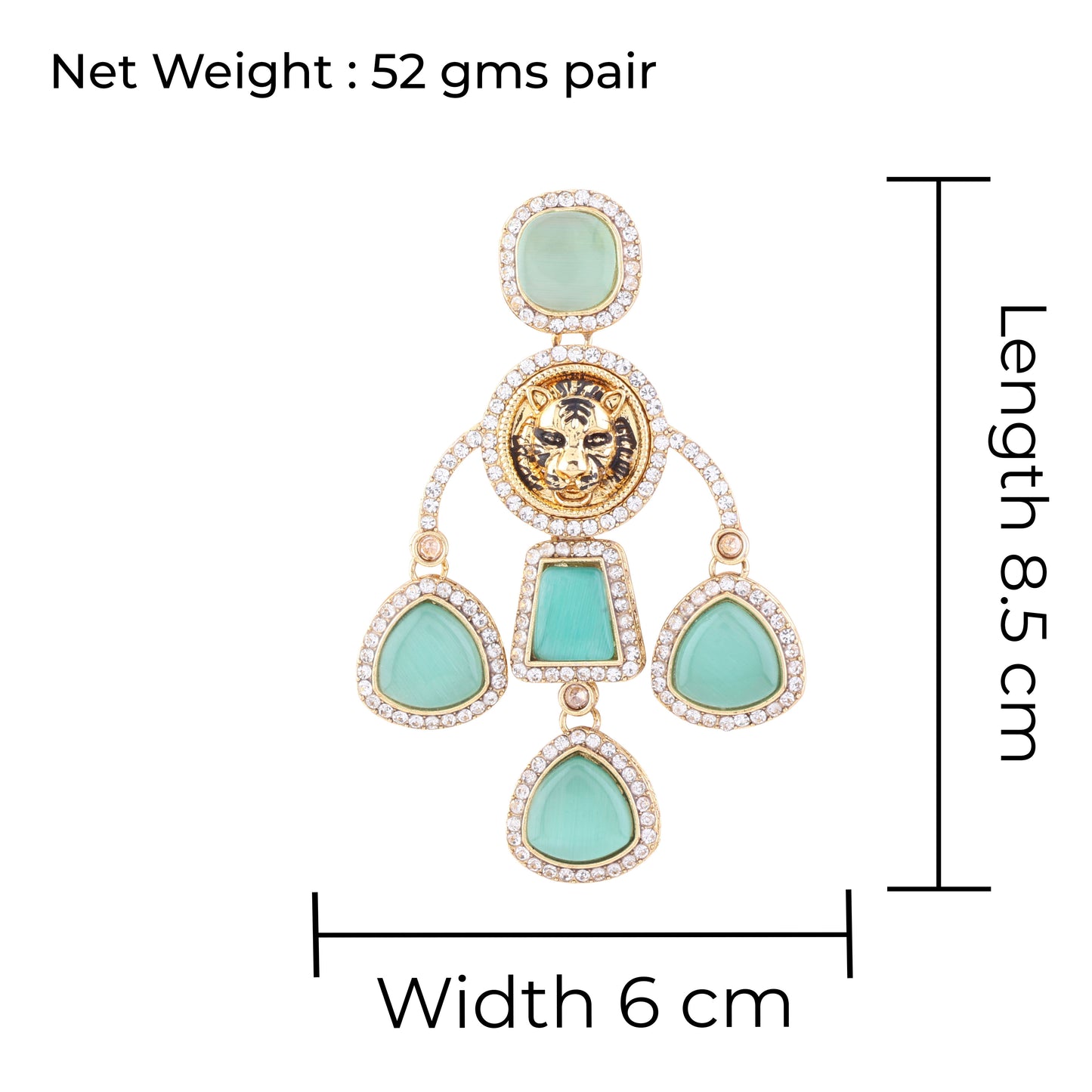 Mint Sabya Designer Earring