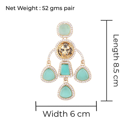 Mint Sabya Designer Earring