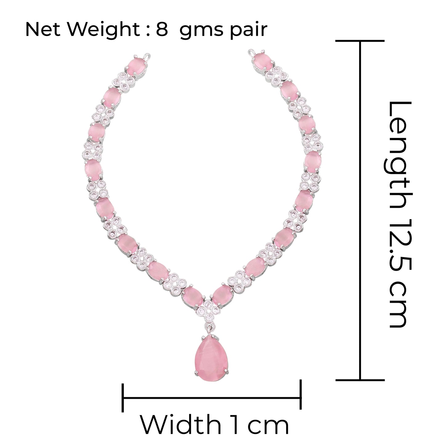 Blush Eliana American Diamond Necklace Set