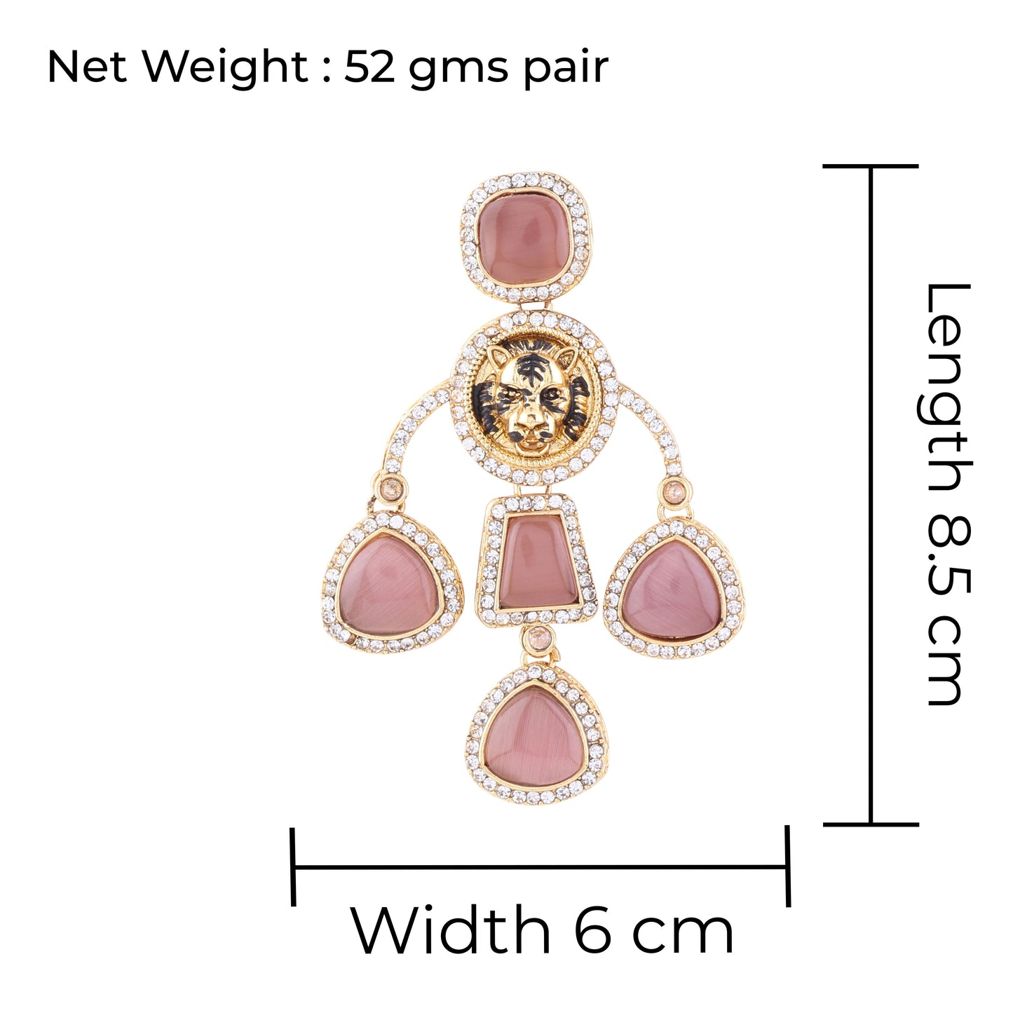 Wine Sabya Designer Earring