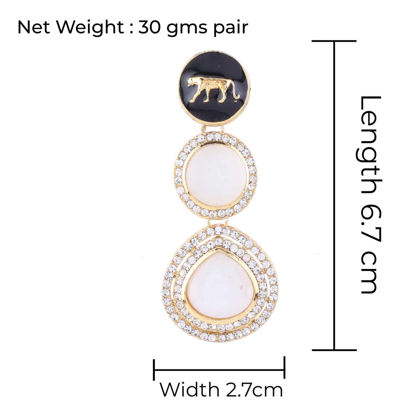 Ivory Anaira Designer Earring