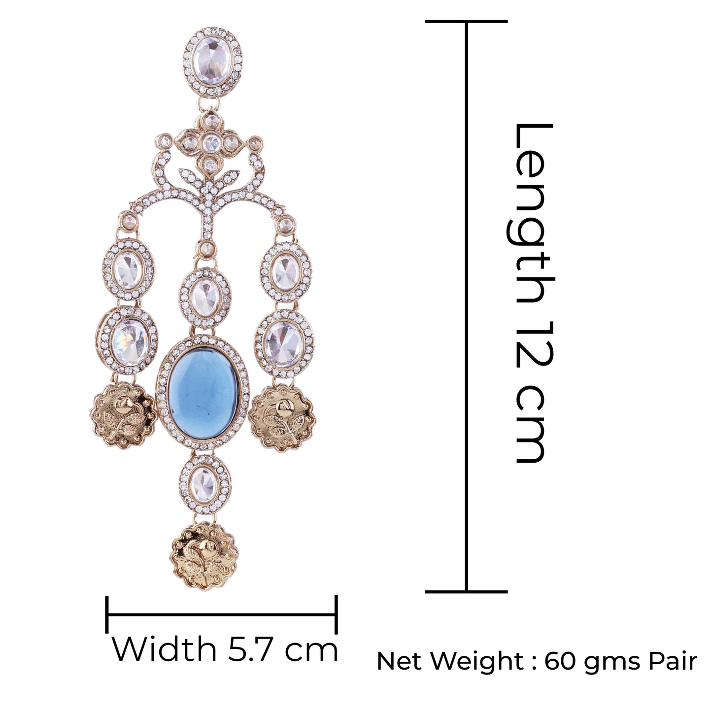 Blue Kiara Designer Earring