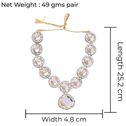 Merab Polki Dupe Necklace Set with Earring
