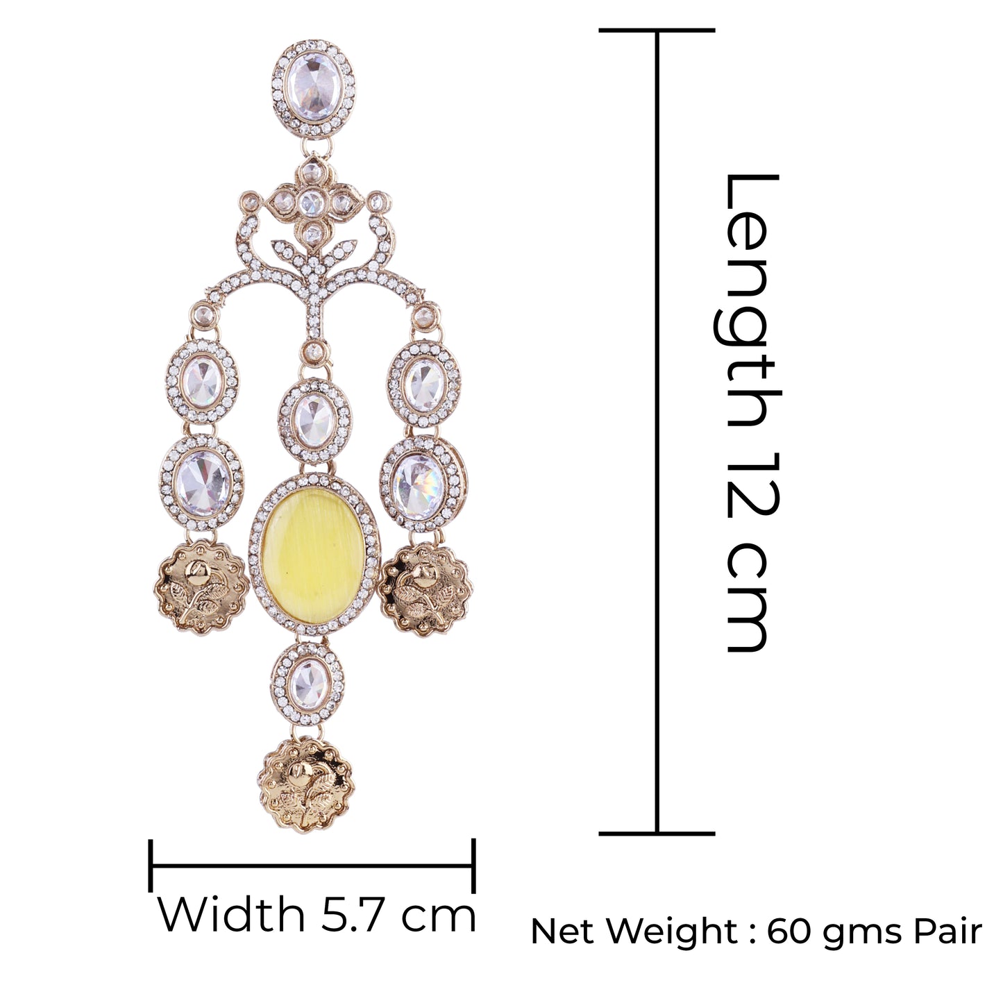 Yellow Kiara Designer Earring