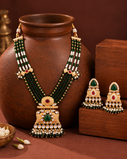 Purnima Rajwada Necklace Set with Earring