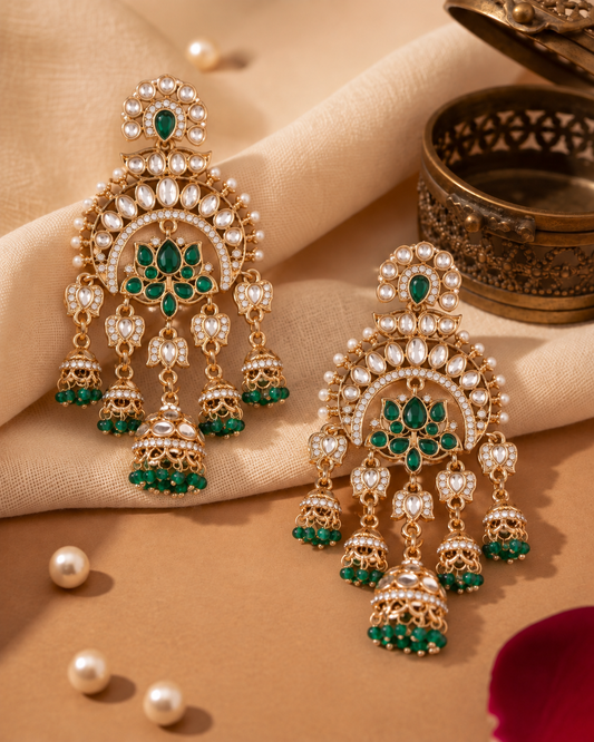 Green Hina Khan Inspired Bollywood Earring