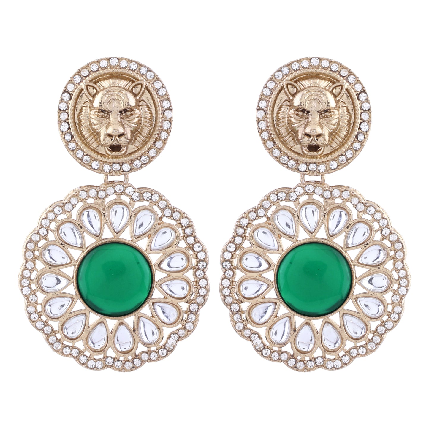 Emerald Kysa Bollywood Inspired Designer Earring