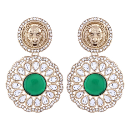Emerald Kysa Bollywood Inspired Designer Earring