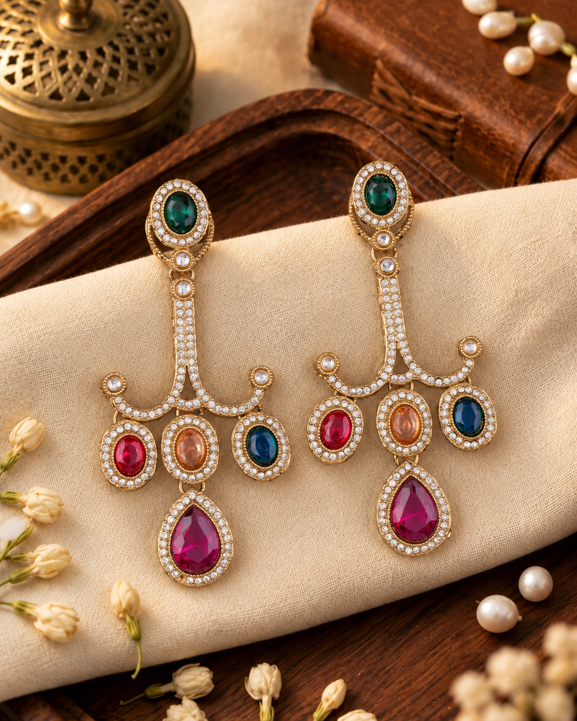 Multi Garima Premium Designer Zircone Earring