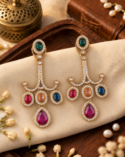 Multi Garima Premium Designer Zircone Earring