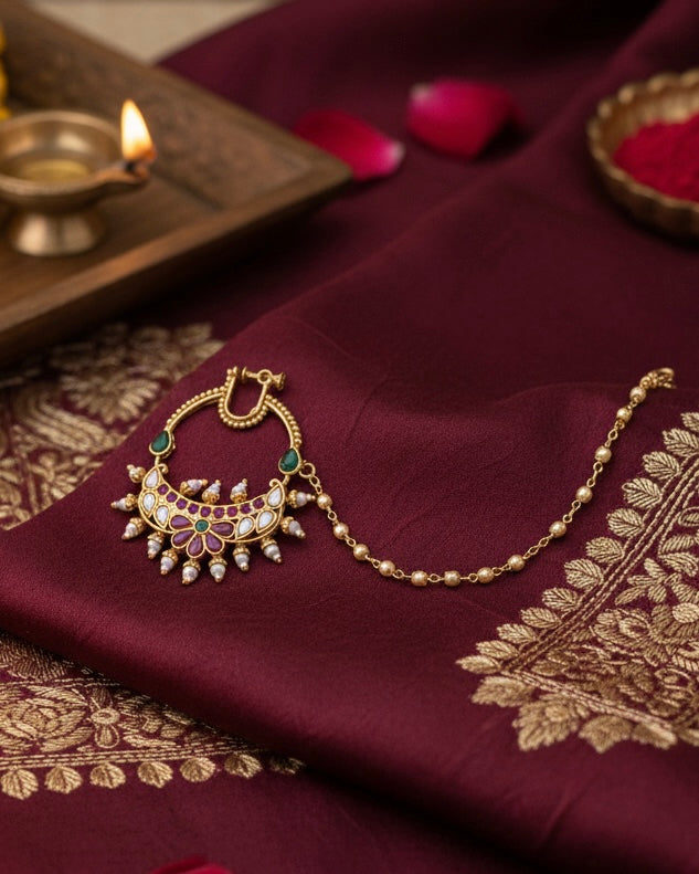 Multi Anirudh Nath Non Pierced Nose Ring