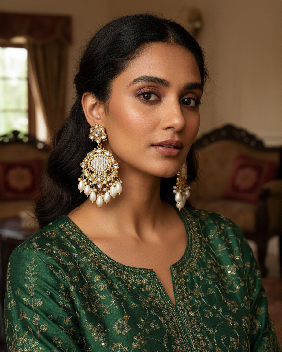 Pearl Anika Chandbali