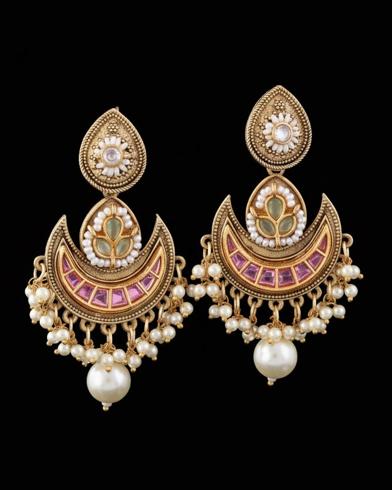 Varun Designer Earring Brass Lookalike