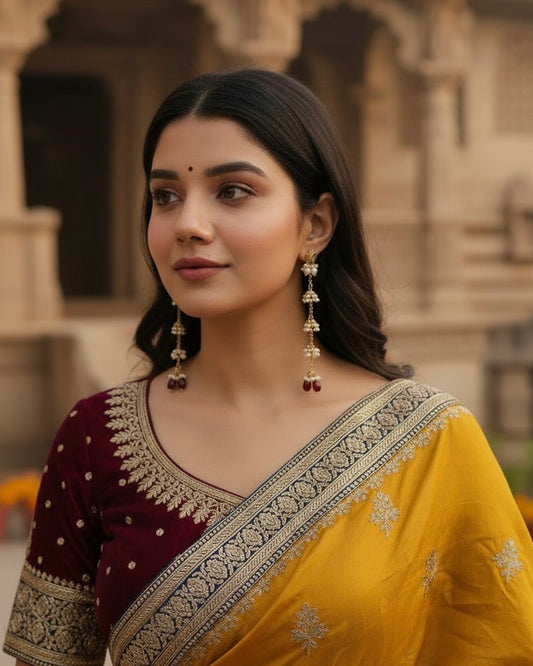 Ruby Aariz Kashmiri Look Earring