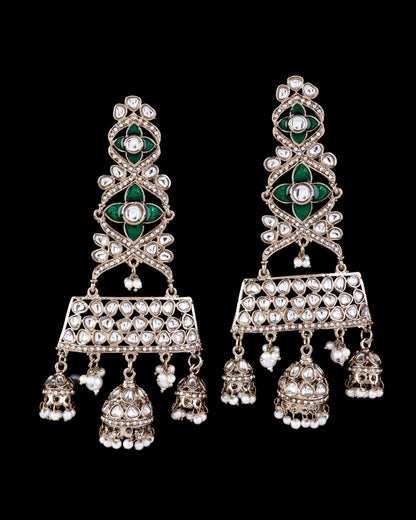 Green Harmani Premium Designer Statement Earring
