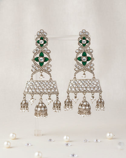 Green Harmani Premium Designer Statement Earring