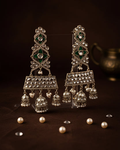Green Harmani Premium Designer Statement Earring