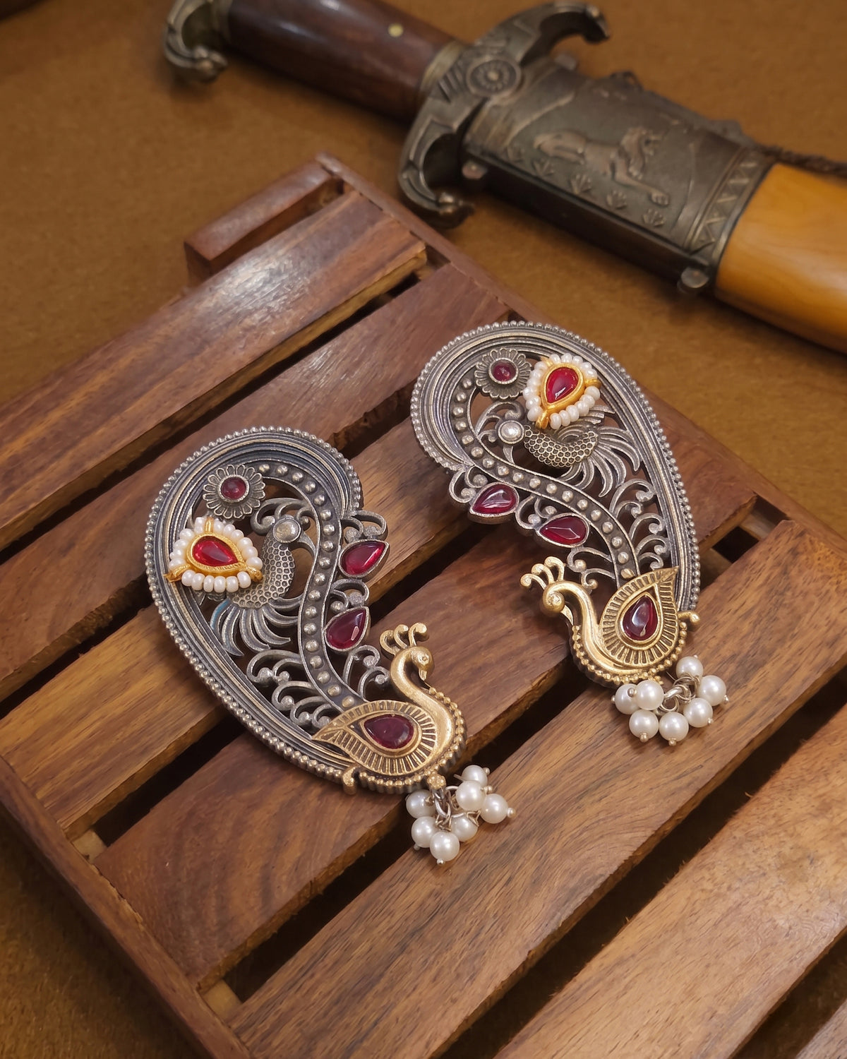 Ruby Aishra Designer Ear Cuff Earring