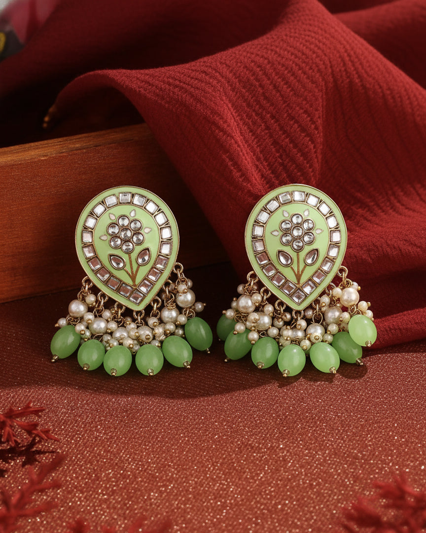 Mint Green Maitreyi Earring
