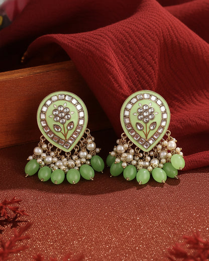 Mint Green Maitreyi Earring