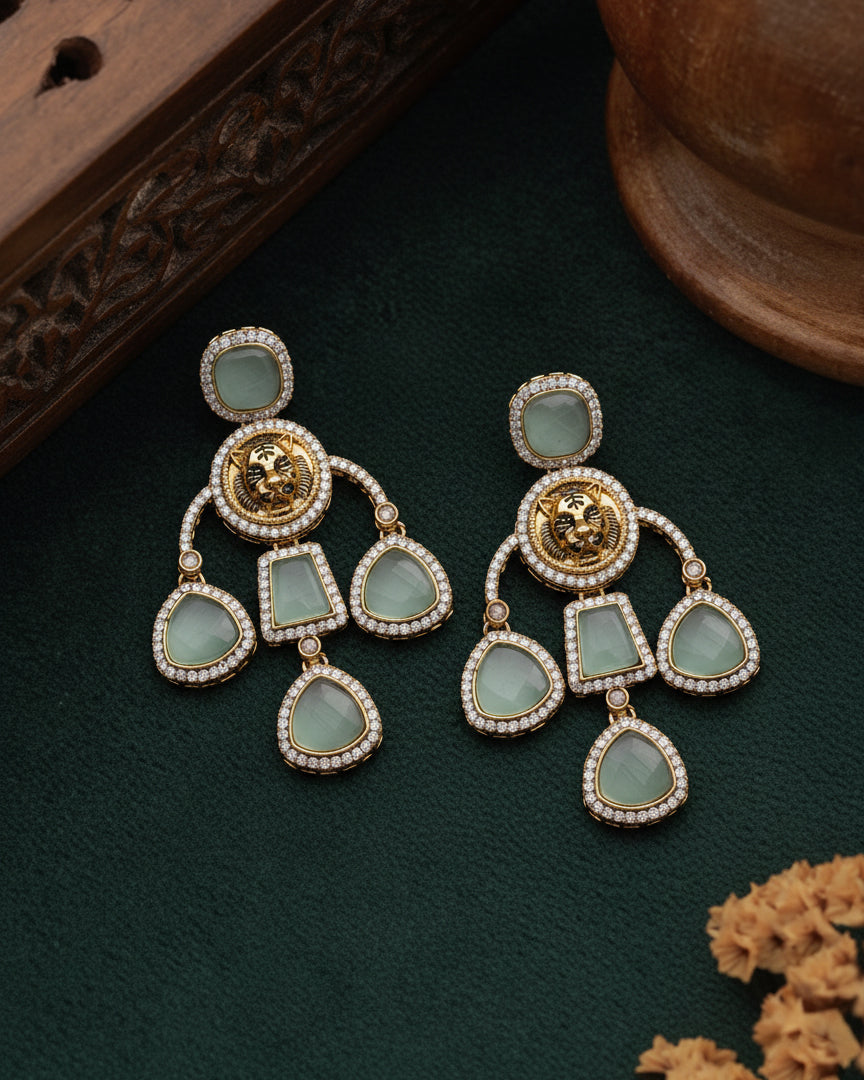 Mint Sabya Designer Earring