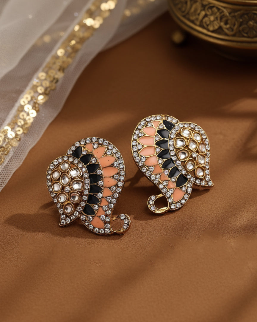 Peach Blue Urfi Stud