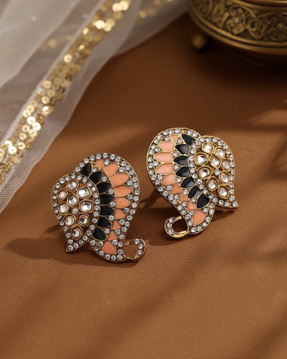 Peach Blue Urfi Stud