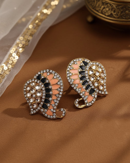 Peach Blue Urfi Stud