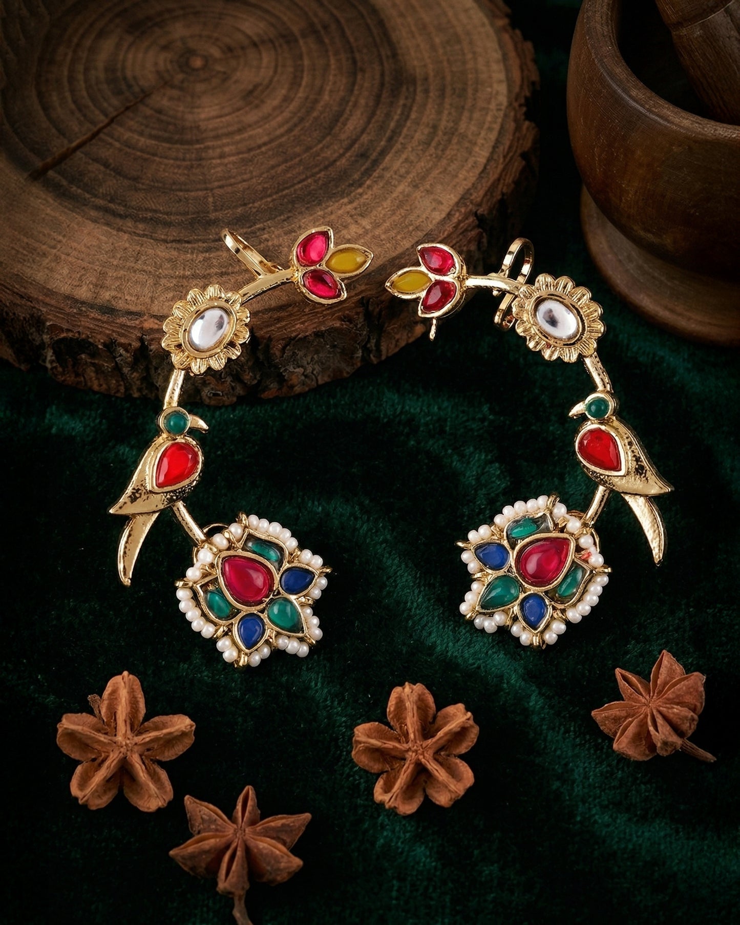 Multi Vamika Designer Ear Cuff Earring