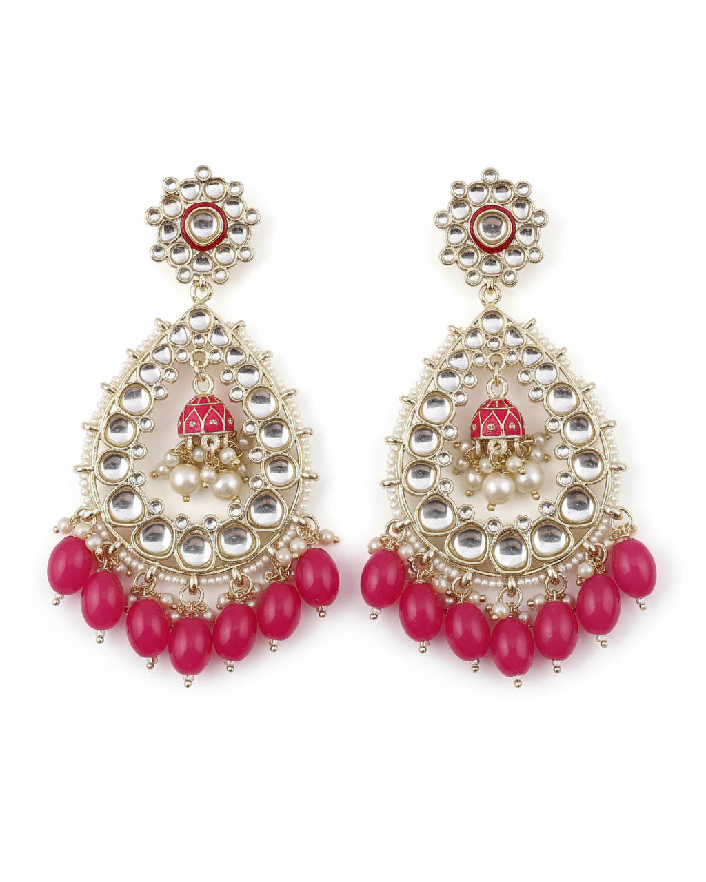 Pink Jiyana Chandbali