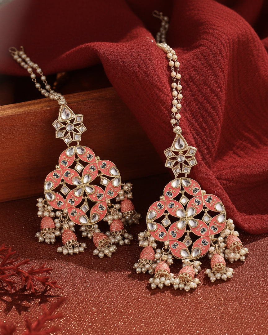 Coral Nyasa Designer Earring with Sahara