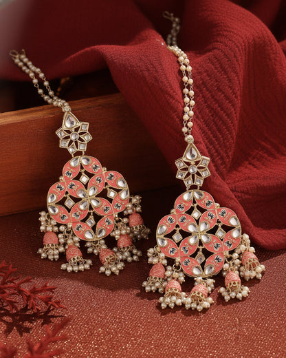Coral Nyasa Designer Earring with Sahara