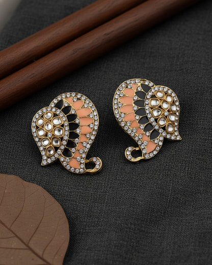 Peach Blue Urfi Stud