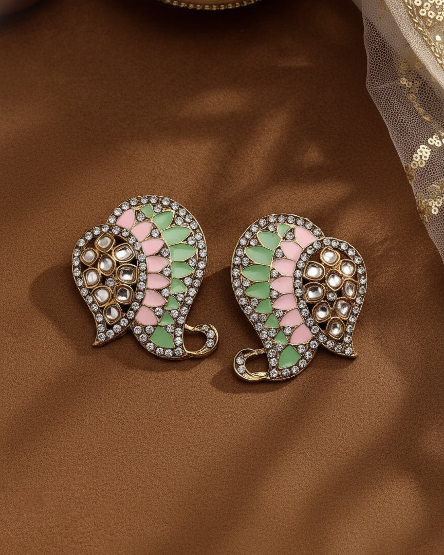 Mint Blush Urfi Stud