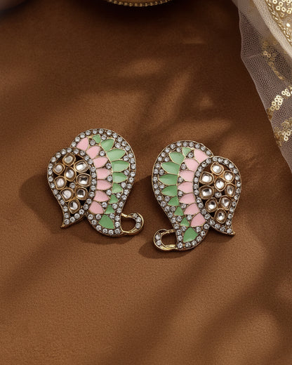 Mint Blush Urfi Stud