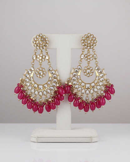 Pink Ujala Chandbali