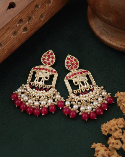 Pink Gomti Chandbali