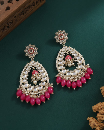 Pink Jiyana Chandbali