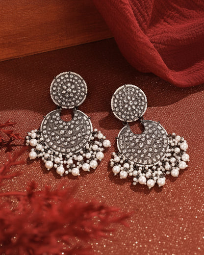 Black Radhika Chandbali