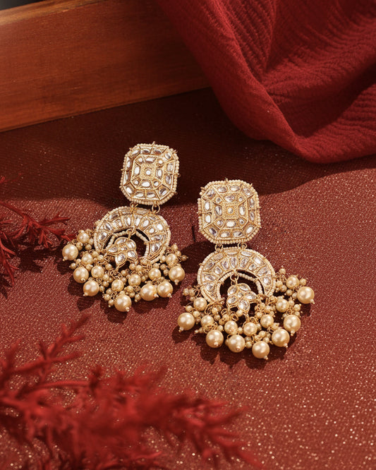 Golden Noor Pearl Earring