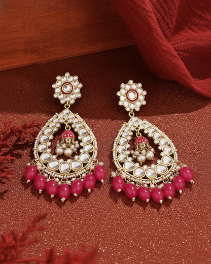 Pink Jiyana Chandbali