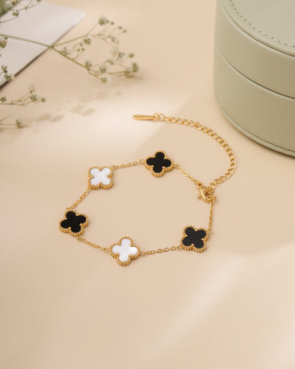 Black & White Yuna Anti Tarnish Bracelet