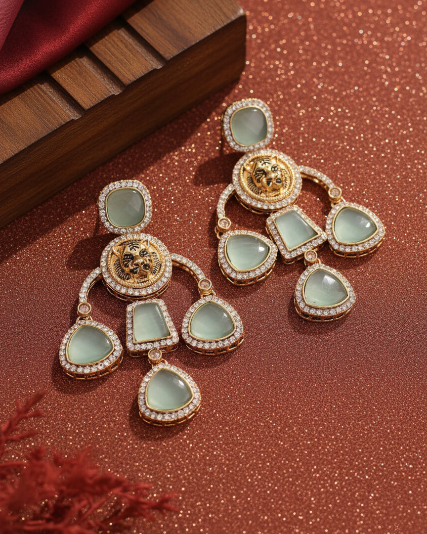 Mint Sabya Designer Earring