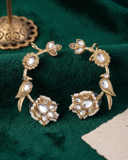Silver Vamika Designer Ear Cuff Earring