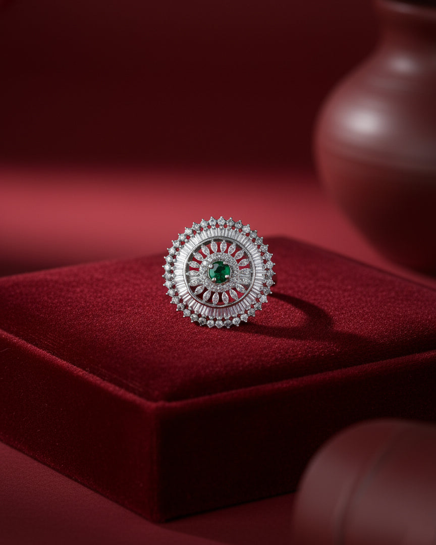 Green Alina AD Ring